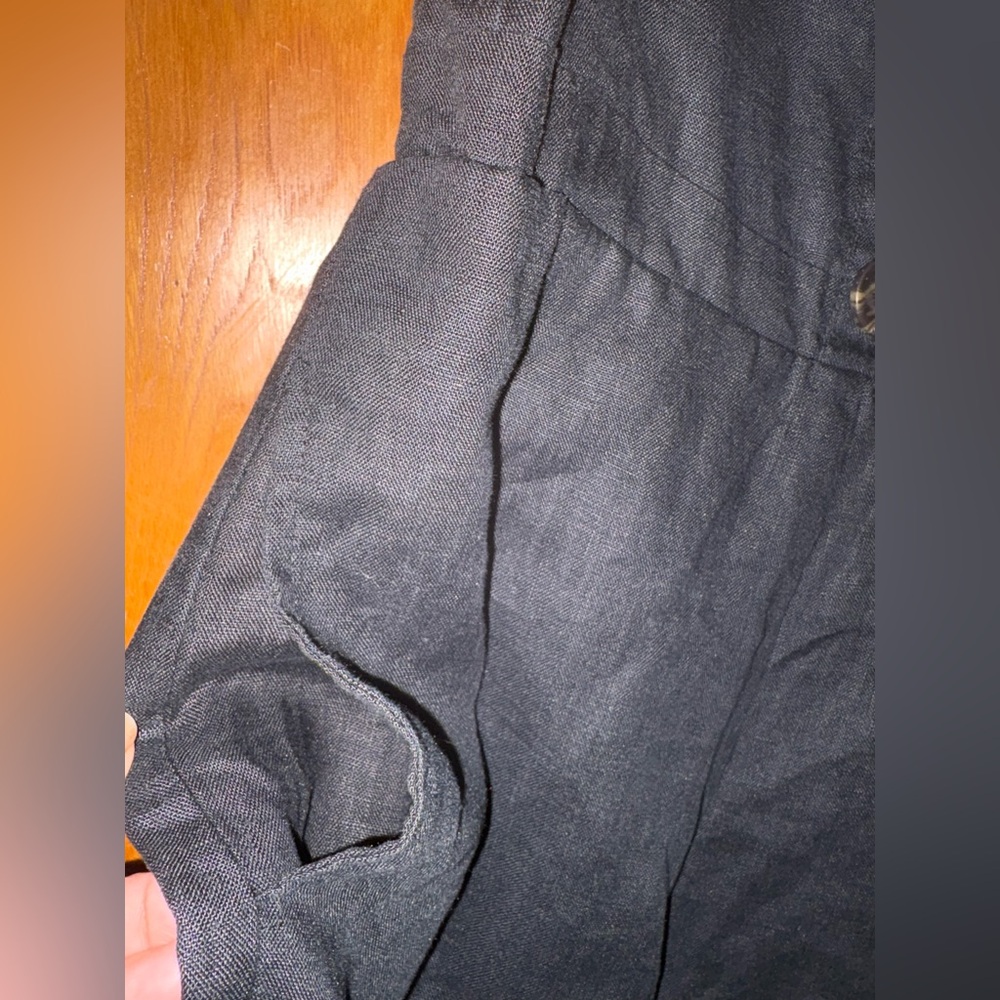 Faithfull the Brand Black linen Jumpsuit with Button Detail M - Picture 6 of 11